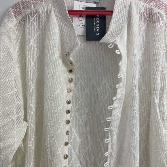 Puneet Kapoor label - Cream weave cotton kurta - Picture 7 of 8